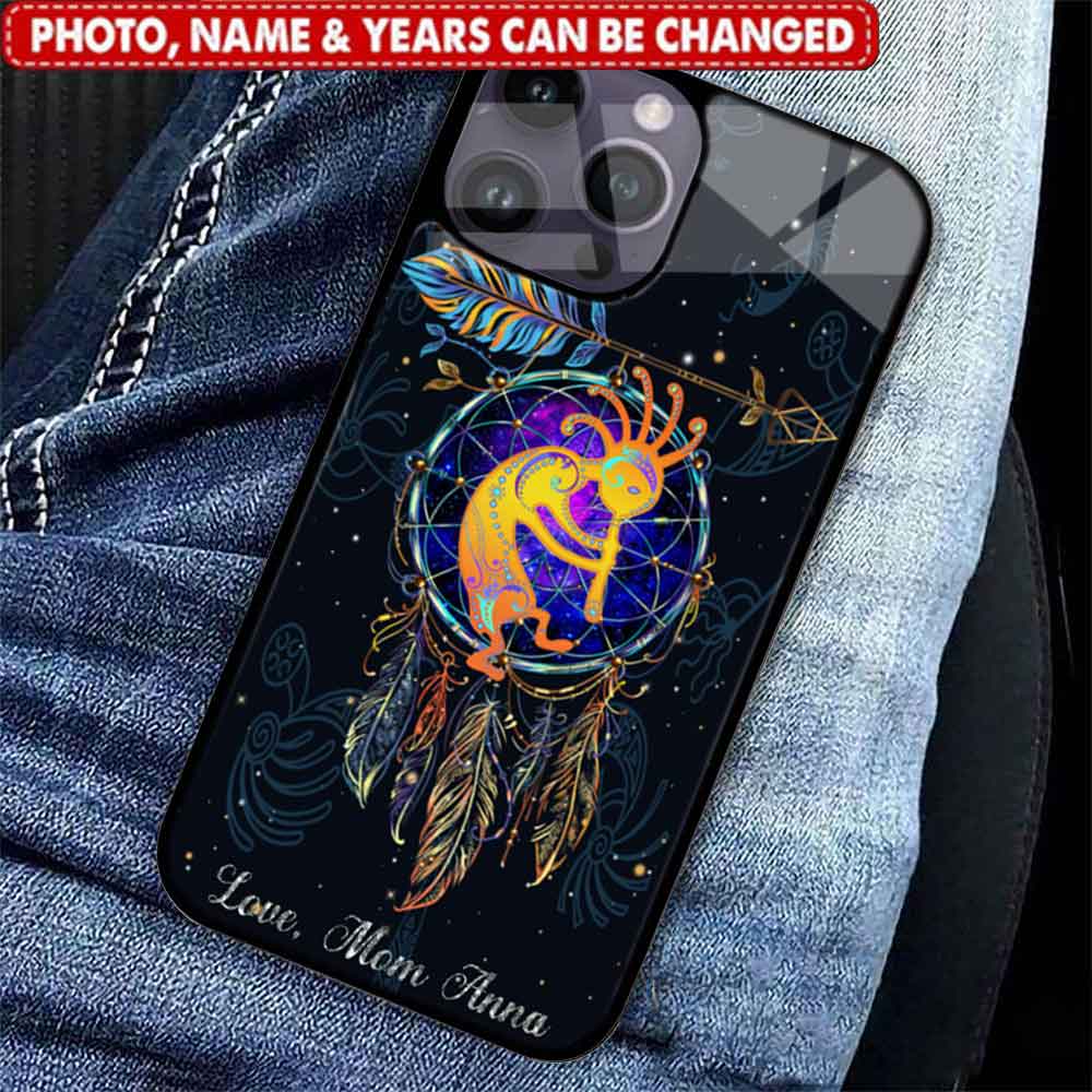 Native American - Kokopelli With Dreamcatcher Custom Phone case with your name