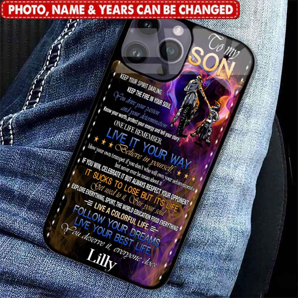 To my son, Follow your dream, live your best life - Custom Name - Gift for son, family Phone case custom