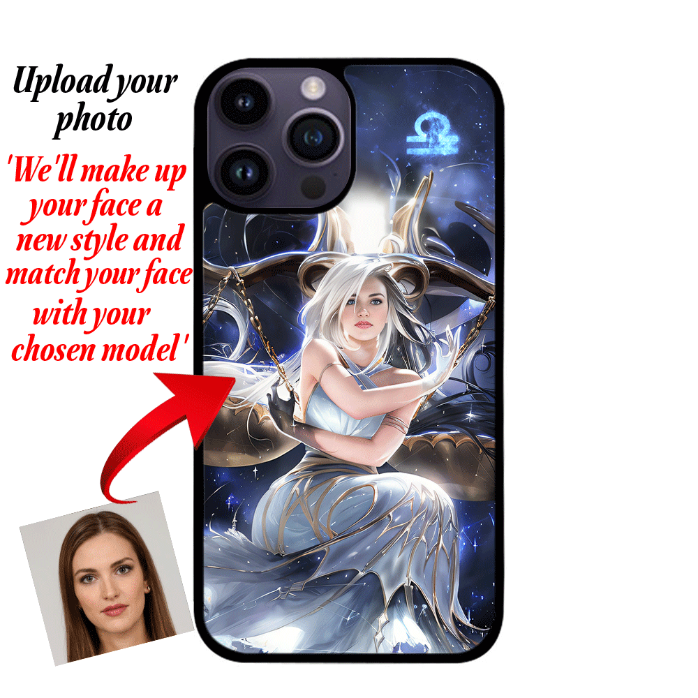 Custom Your Face to 12 Astrology Zodiac Signs with Artist Sakimichan - Custom Your Name on Phone case custom-230815