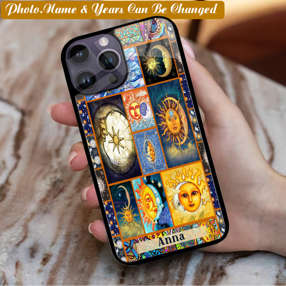 Sun And Moon Hippie _Hippie lover Phone case custom your name