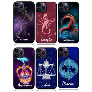 12 Astrology Zodiac Signs Lucky by Art - Custom Your Name Phone case