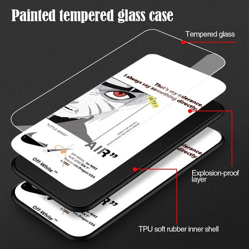 template glass phone case custom
